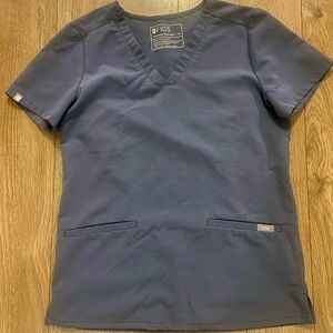 Figs Technical Collection Navy Scrub Top